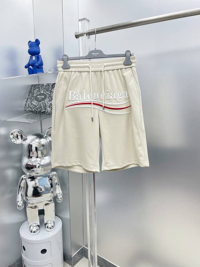 Bal* Paris Coke 2025 Summer New Letter Logo Shorts D High-end custom breathable