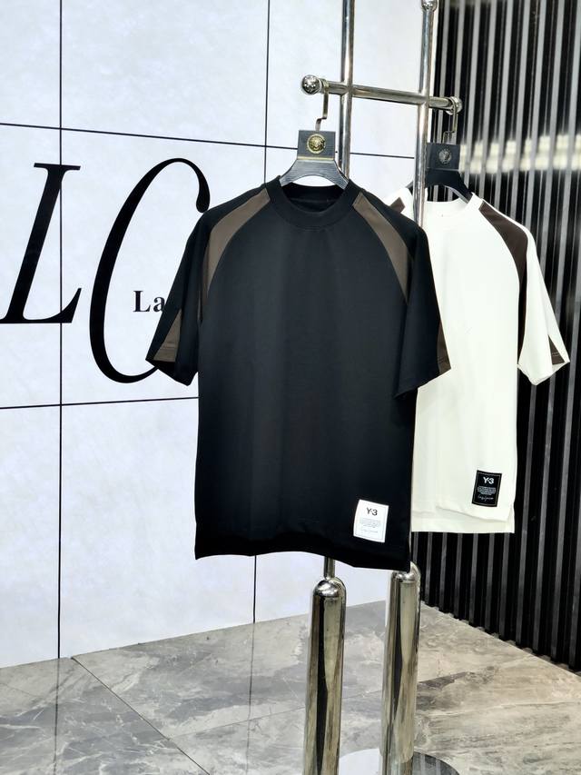 Y3. 2025 Spring and Summer New Fashion Round Neck Short Sleeve High-end Customiz