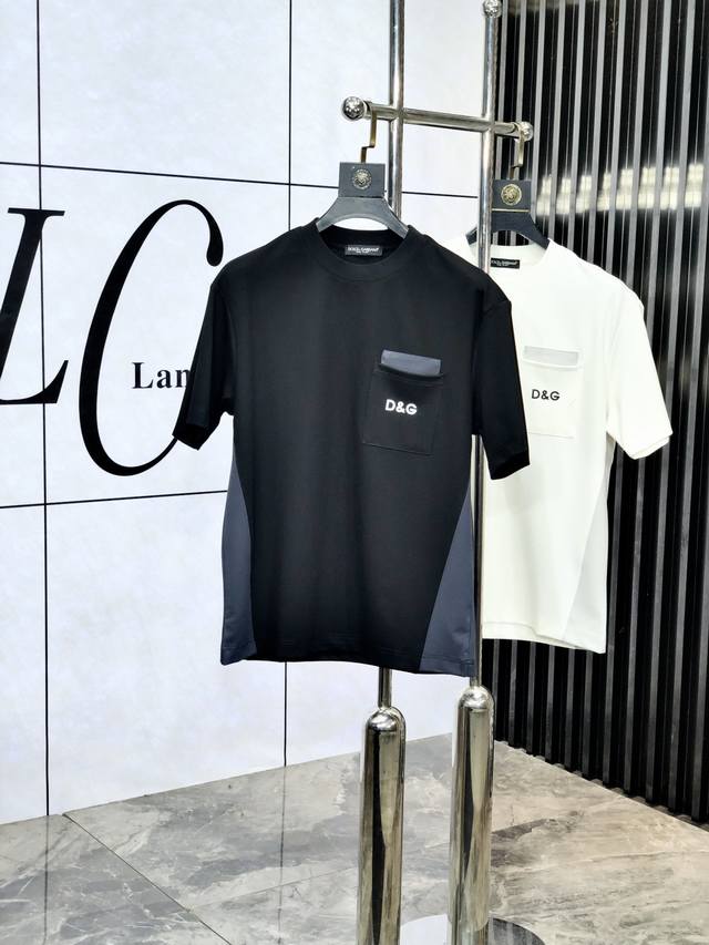 D&G. 2025 Spring and Summer New Fashion Round Neck Short Sleeve High-end Customi
