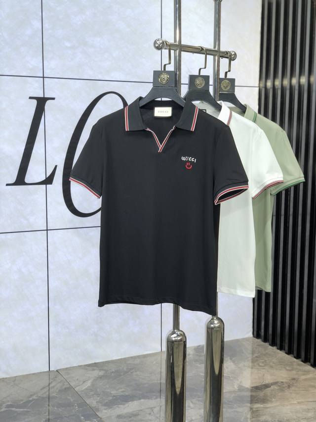 Gucci. The new men's logo short-sleeved Polo shirt for spring and summer 2025 co