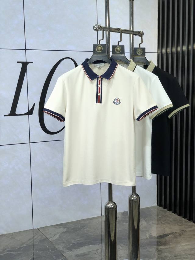 Moncler. The new men's logo short-sleeved Polo shirt for spring and summer 2025