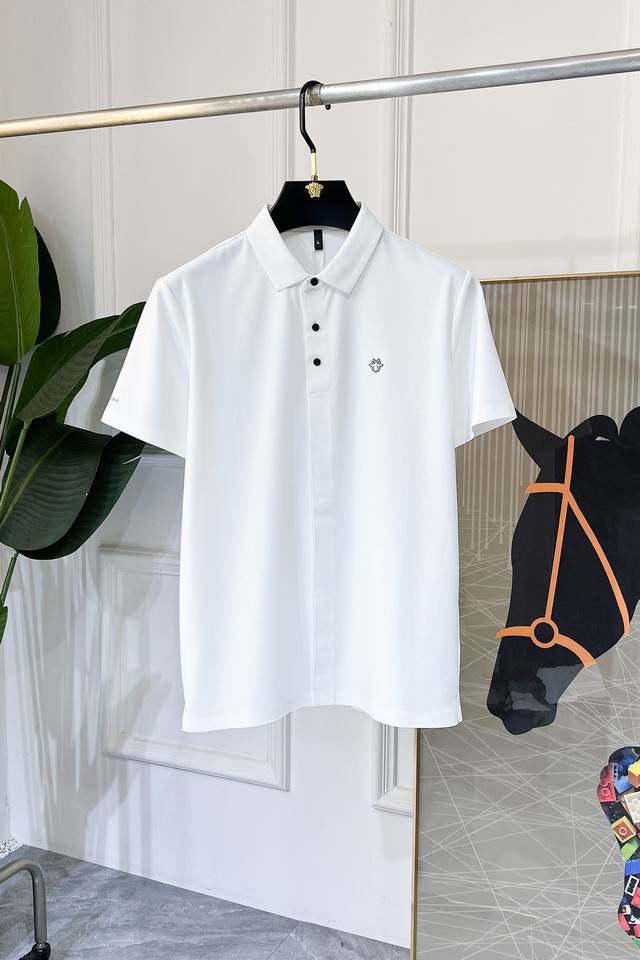 Dior 2025Ss Spring and Summer New Polo Neck Short Sleeve Series. Selected high-q
