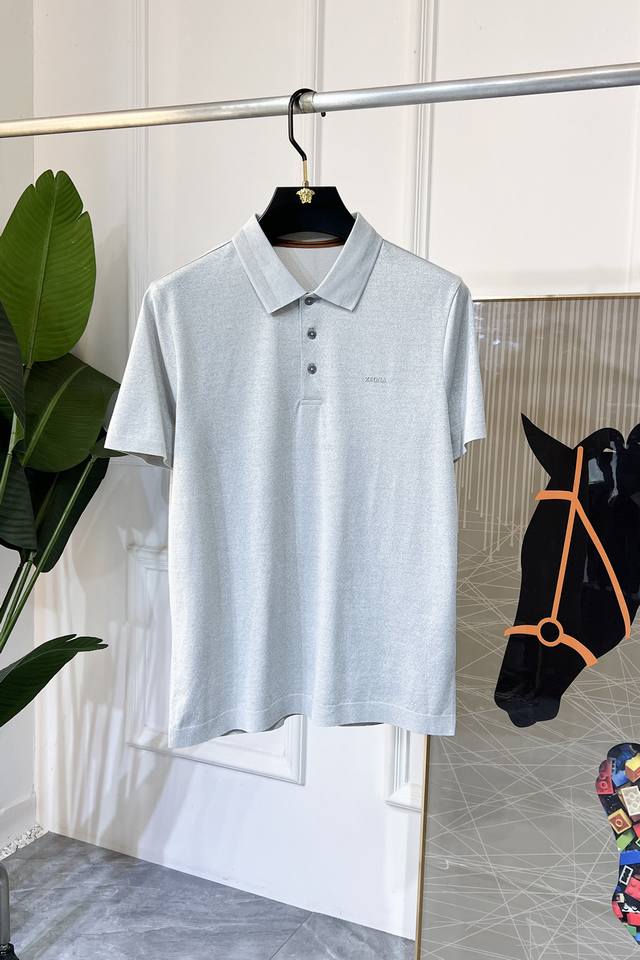 Genia 2025Ss Spring and Summer New Polo Neck Short Sleeve Series. Selected high-