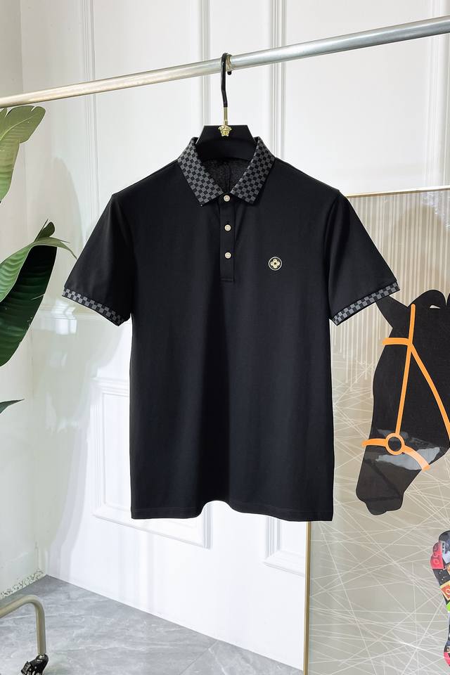 Lv 2025Ss New Polo Neck Short Sleeve Series for Spring and Summer of the Year of