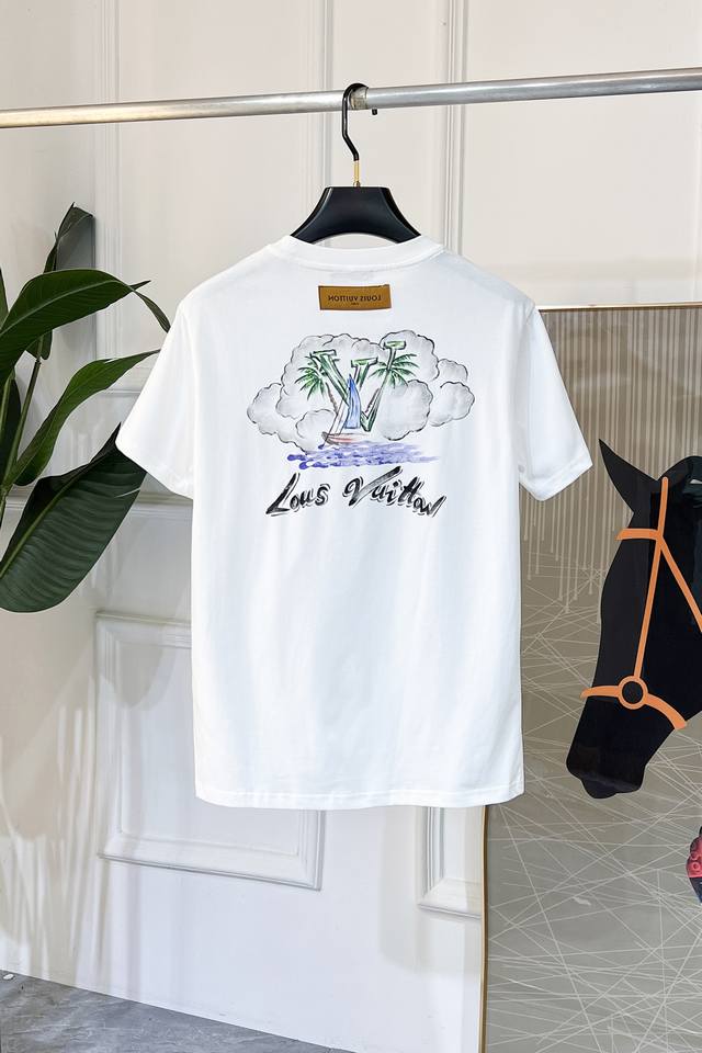 Lv -2025 Spring and Summer new men's and women's short-sleeved T-shirts, sold si