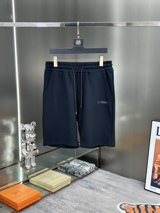 New Burberry 2025 Spring and Summer new casual pants shorts, imported high-densi