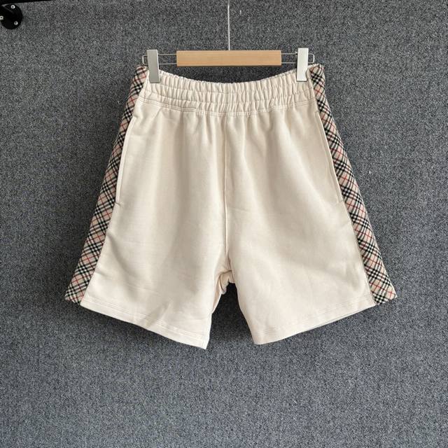 Bur*Erry 2025 Fw Early Fall New Style Knitted Terry Shorts Casual and Simple Des