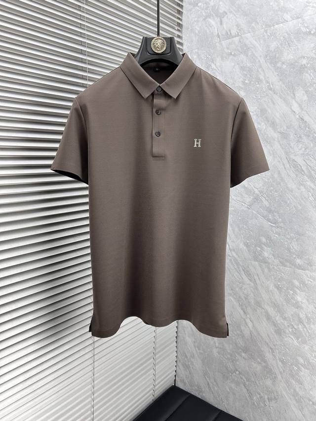 AIMA's SS25 new summer lapel Polo shirt is made of high-quality piqu