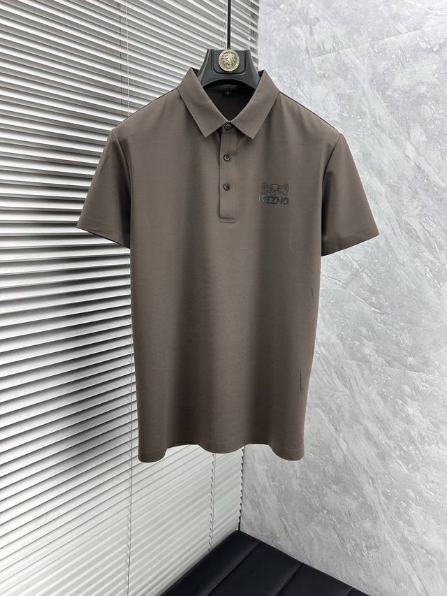Kenzoss25 new summer lapel Polo shirt. High-quality piqu
