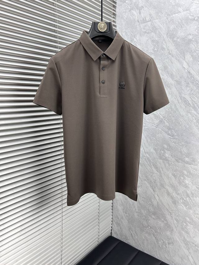 Lv Ss25 New summer lapel Polo shirt High-quality pique cotton material Elegant b