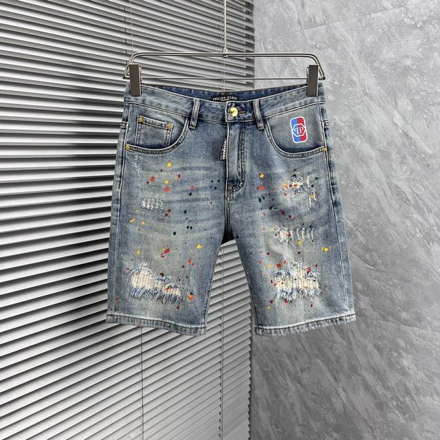 Pp''2025Ss new summer original high-end hot-selling denim shorts super customize