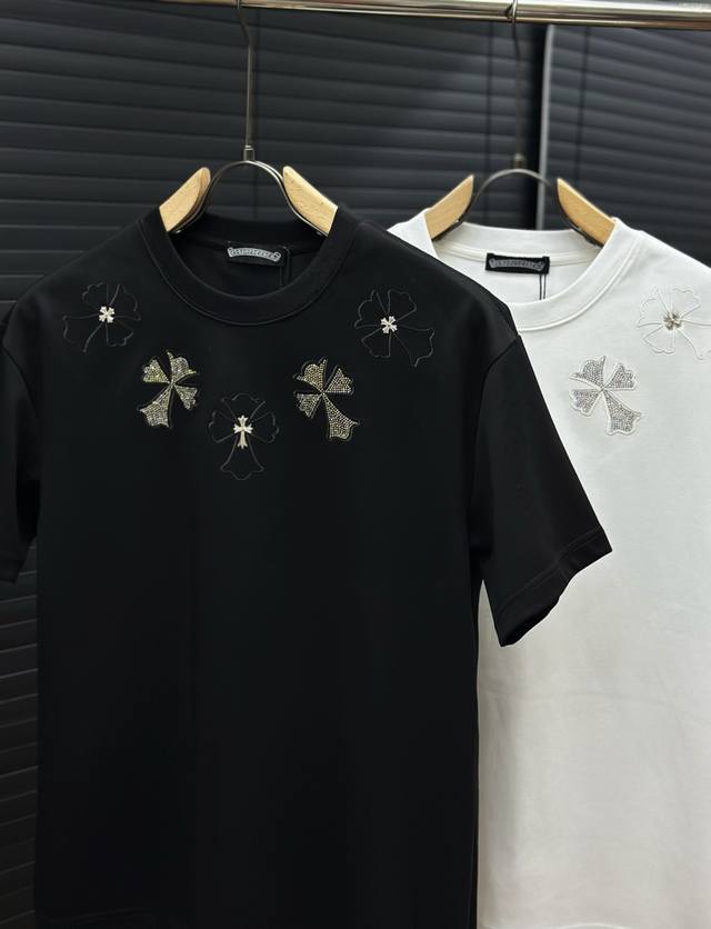 Ch Chrome Hearts 2025Ss Spring and Summer latest round neck fashion short-sleeve