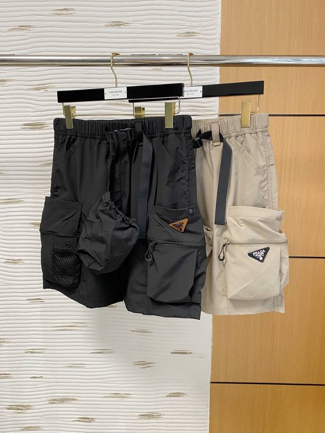 Prada 2025 new summer men's casual shorts, high-end custom summer casual pants,