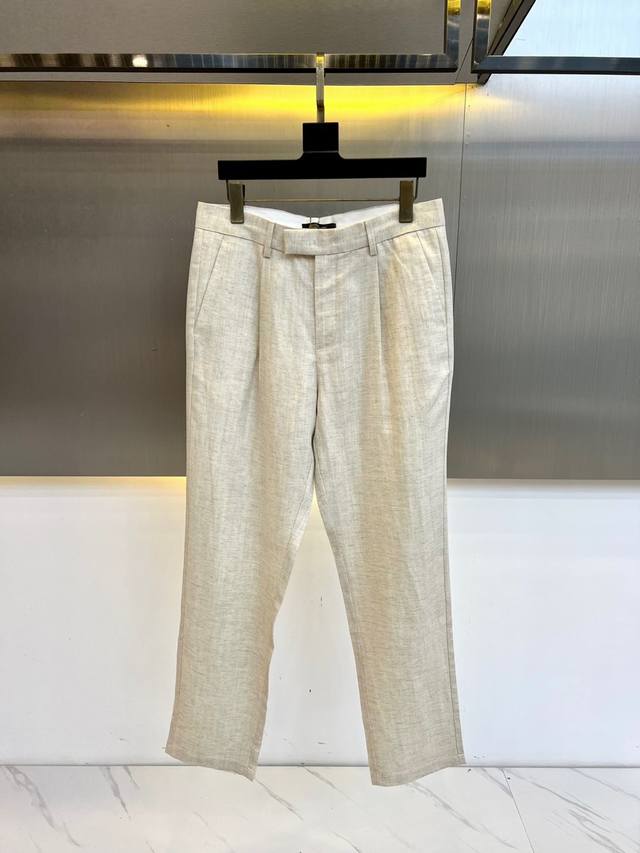 Loro Piana, 25Ss new spring and summer Tencel cotton blended casual pants, selec