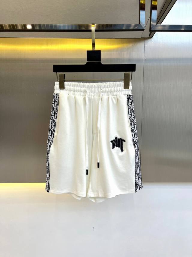 Dio, 25S new summer casual shorts! Drawstring embroidered logo design. Simple an
