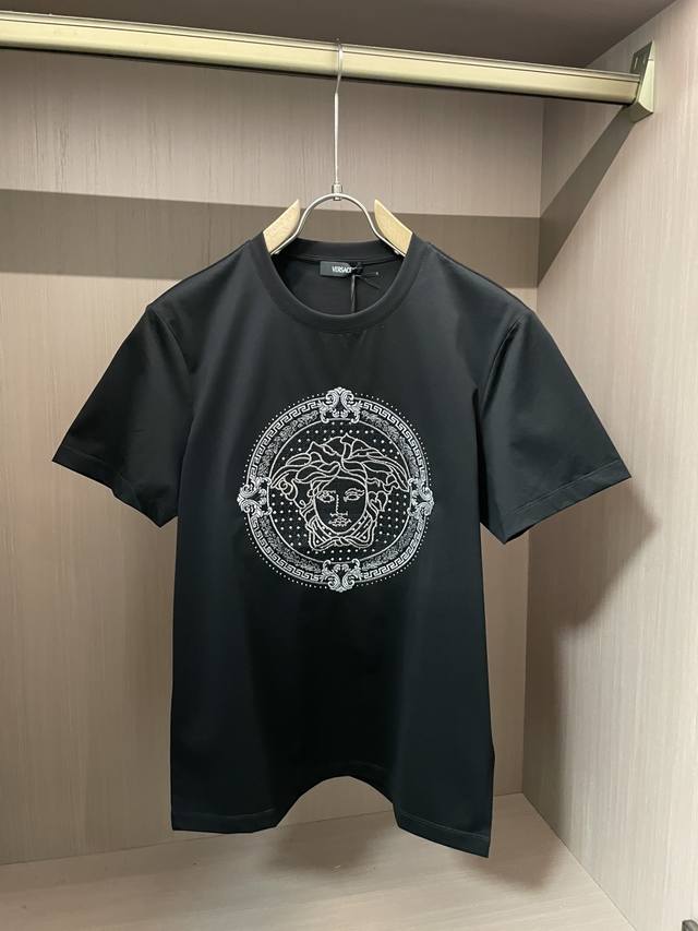 Versace 2025 new silver thread embroidery Swarovski crystal diamond square diamo