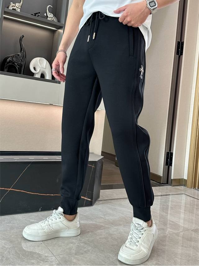 Chrome Hearts 2025 Spring and Summer latest series of men's casual pants! uses c