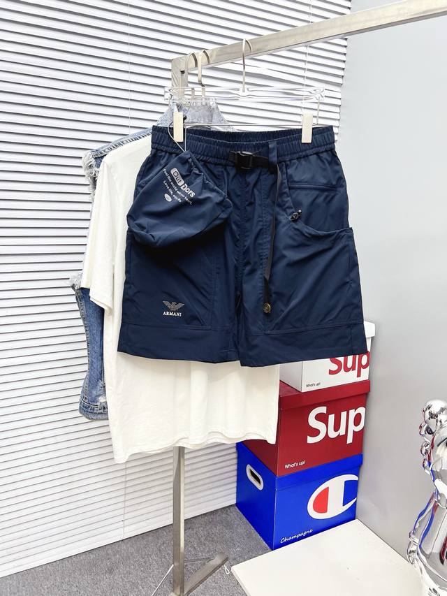 Armani 2025 new summer men's casual shorts, high-end custom summer casual pants,