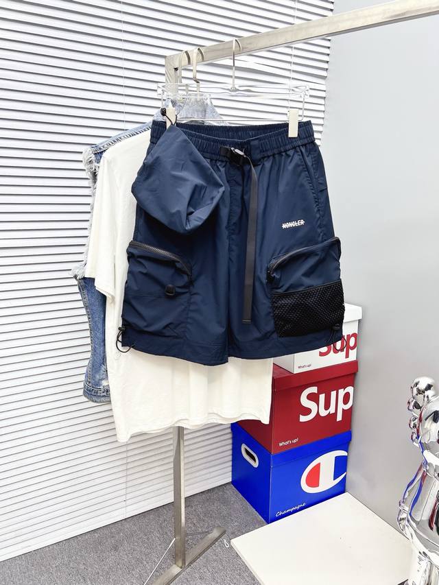 Moncler 2025 new summer men's casual shorts, high-end custom summer casual pants