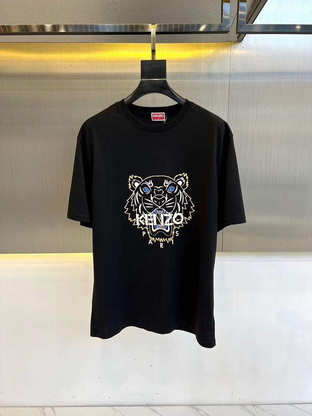 Kenzo Takada, new summer series of letter design couple short-sleeved T-shirts!
