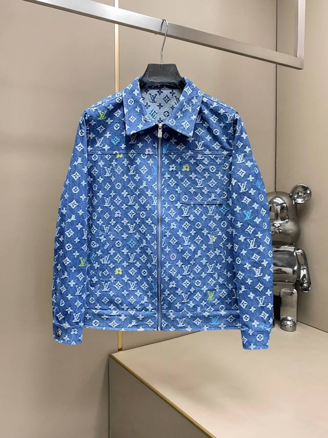 Louis Vuitton Lv 2025 spring new casual denim jacket, the latest fashion casual