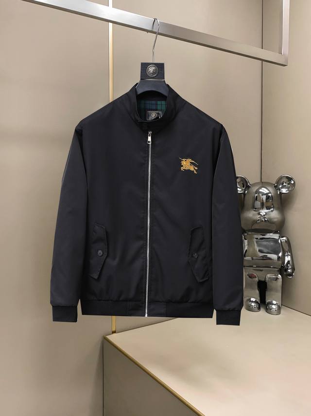 Mainly promote Burberry's latest 2025 spring casual jacket with a stand-up colla