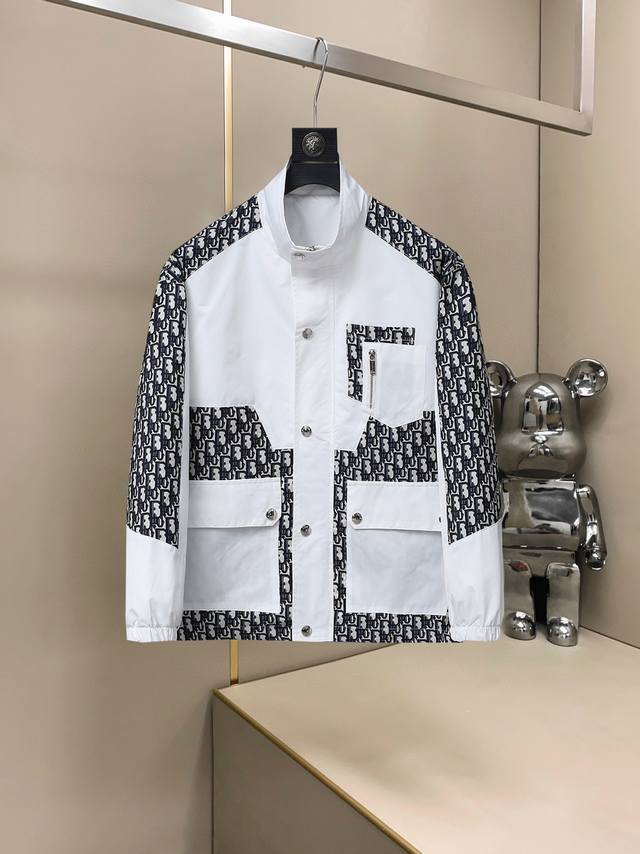 Mainly promote Dior's latest 2025 spring casual jacket with a stand-up collar an