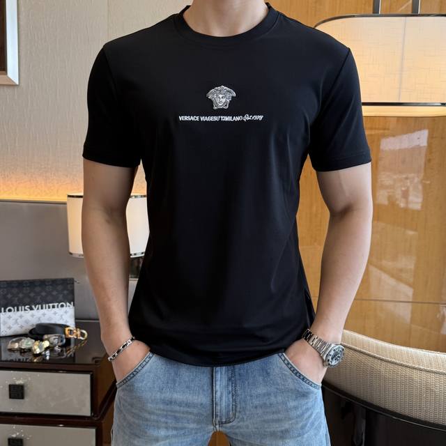 Versace - 2025Ss Year of the Snake Spring and Summer Boutique Short-sleeved T-sh