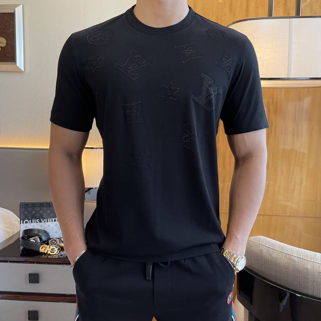 Lv 2025Ss New Year Spring and Summer boutique short-sleeved T-shirt official web