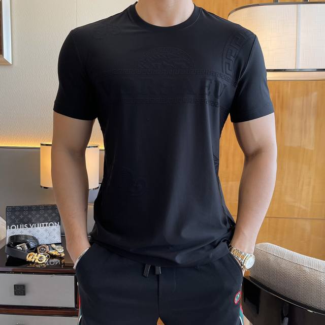 V Sizhe 2025Ss New Year Spring and Summer boutique short-sleeved T-shirt officia