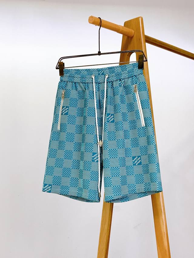 Louisvuitton 2025Ss spring and summer new product checkerboard shorts uses react