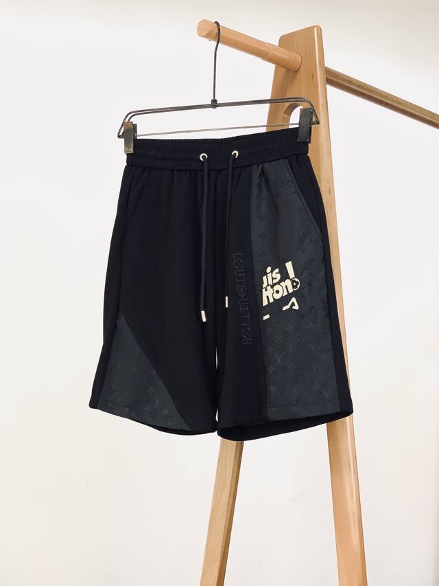 Louisvuitton 2025Ss Spring and Summer New Product Fashion drawstring shorts, cha