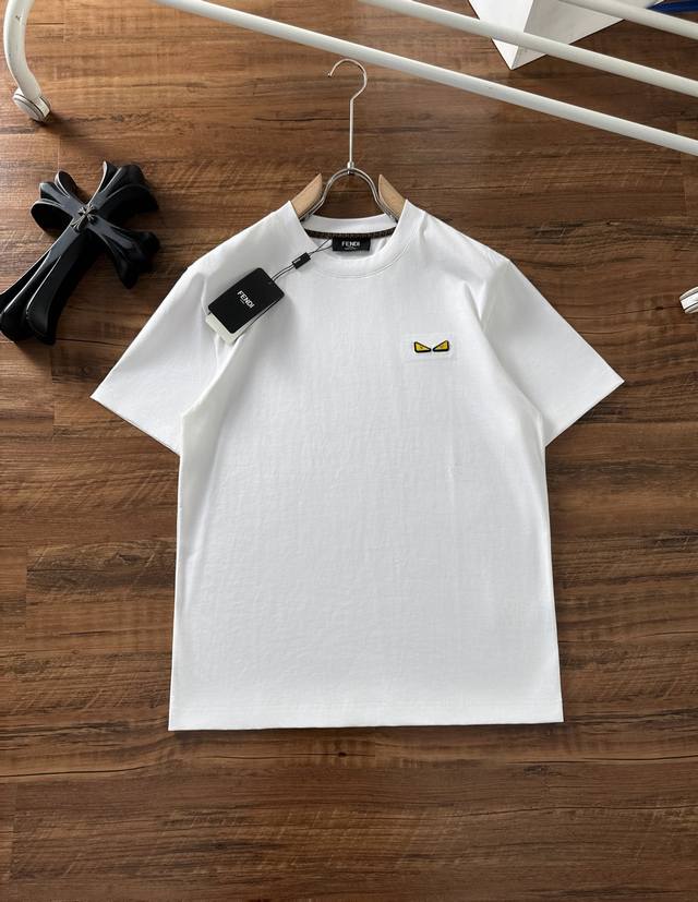 Fend* 25 Ss Spring and Summer new cotton round neck short-sleeved T-shirt with c