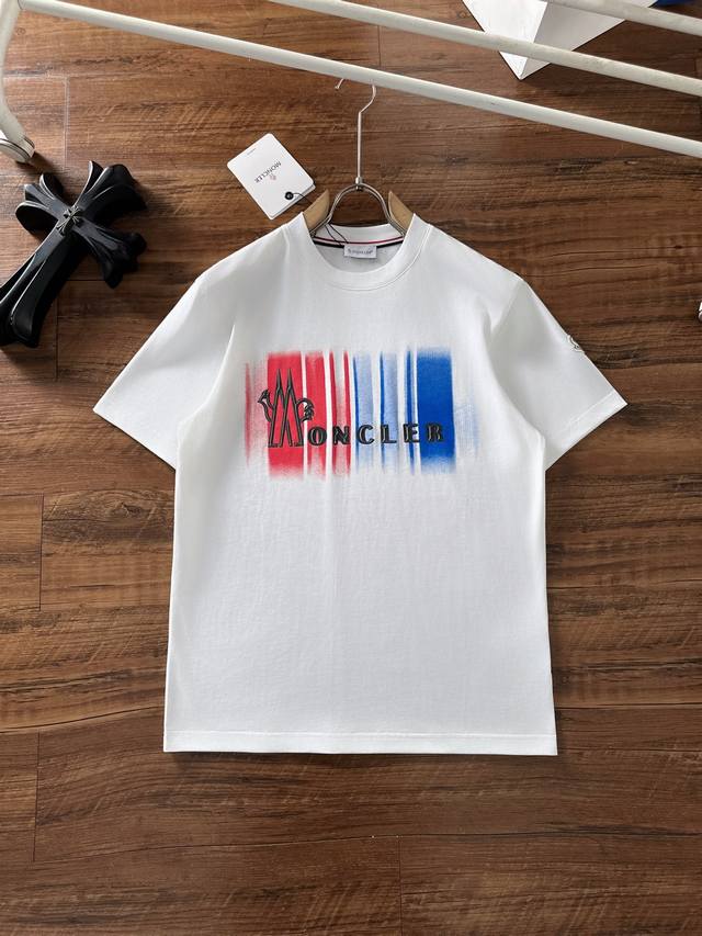 Moncler 2025 Spring and Summer latest short-sleeved T-shirt, original label cust
