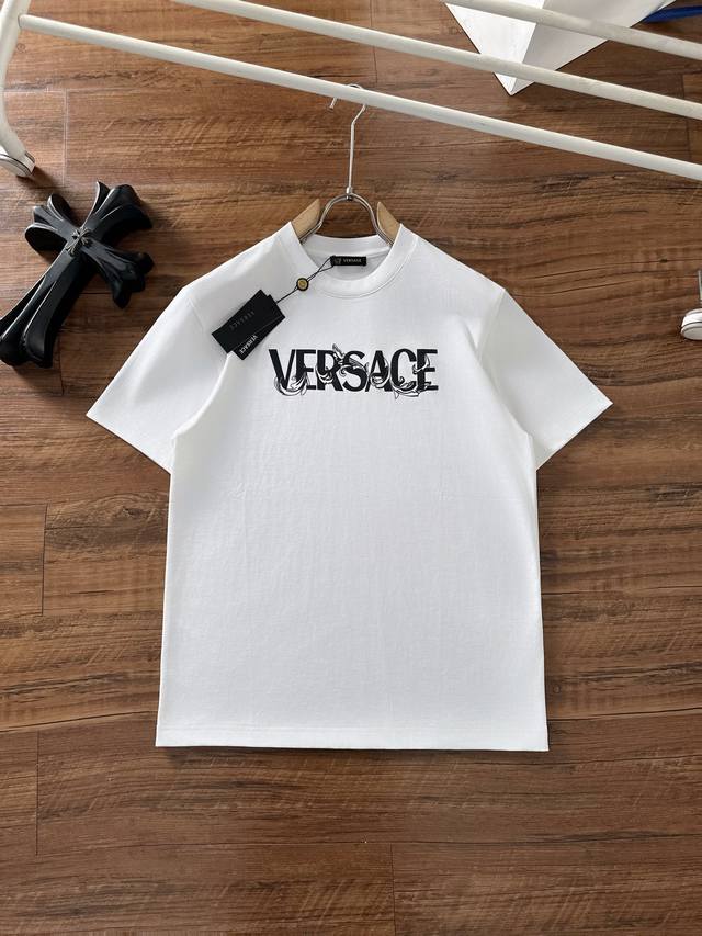 Versace 2025 Spring and Summer new unisex short-sleeved T-shirt! Customized excl