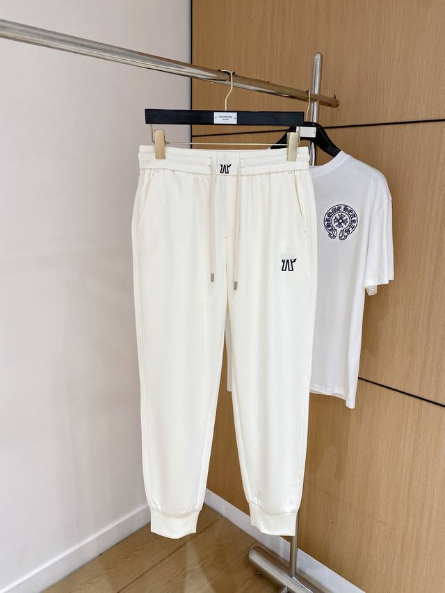 Moncler 25Ss new spring and summer casual pants. Customized copper-ammonia silk