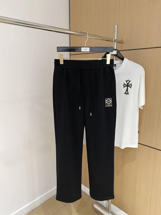 Loewe's new 25Ss summer casual pants. Customized copper-ammonia silk air layer b