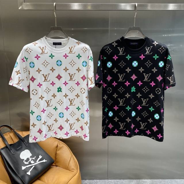 Donkey Lvt-shirt classic old flower full print, colorful pattern collision vital