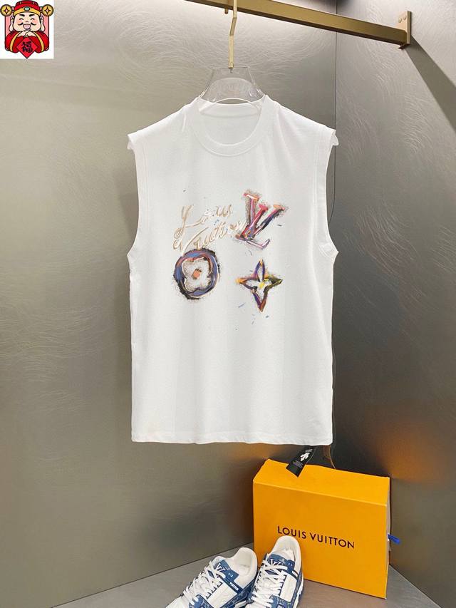 Straight brand Lv Louis Vuitton 2025 summer new vest T-sleeve classic simple sty