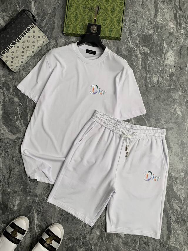 Direct brand Dior Dior 2025 new men's short-sleeved shorts suit! Official websit