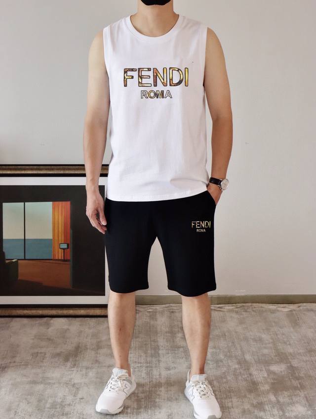 Fendi 2025 Spring and Summer new vest set, classic and simple style, anyone can