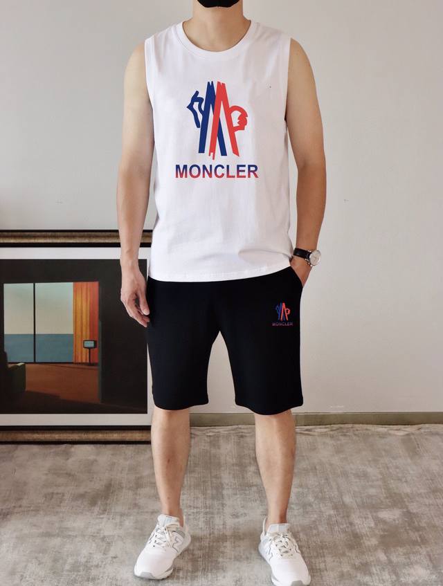 Direct brand Moncler 2025 spring and summer new vest set, classic and simple sty