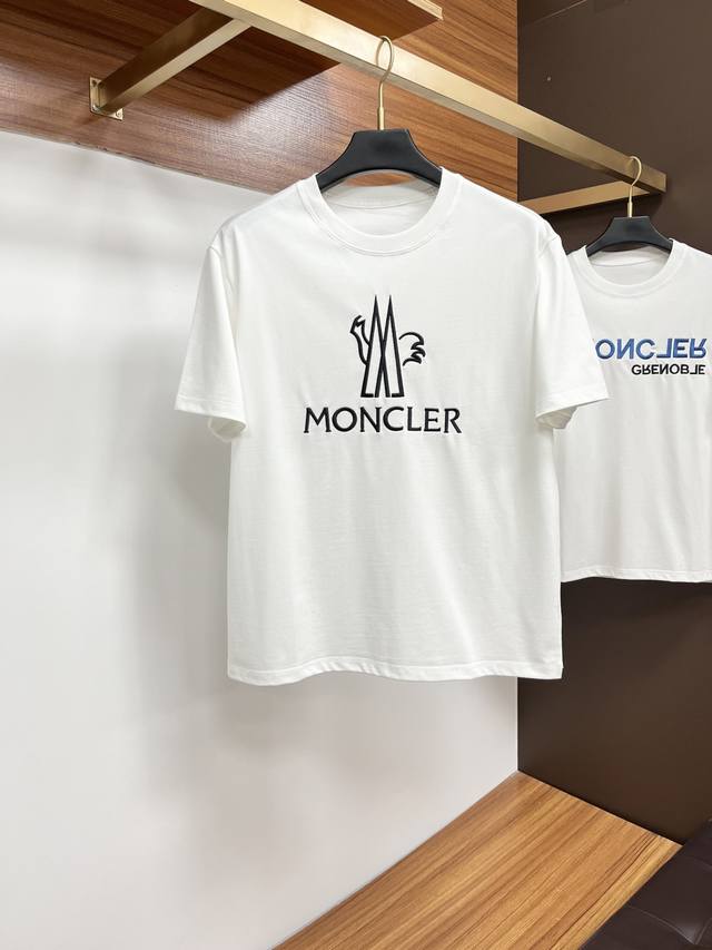 Moncler 25 Spring and Summer new brand letter logo short-sleeved T-shirt, Xy cus