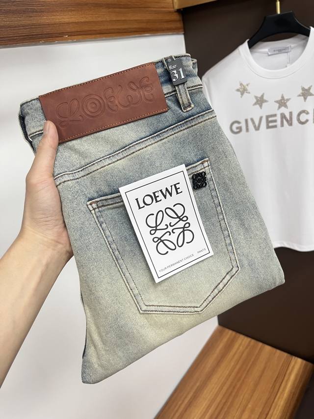 Loewe 2025 Summer New European Station Men's Business Casual Jeans When business