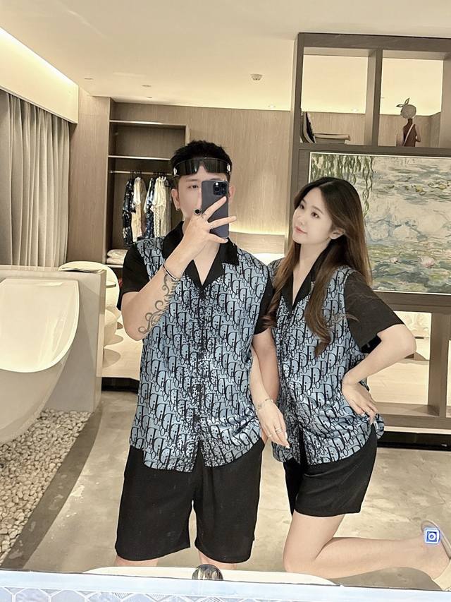 2025 D home clothes high-end Korean silk fabric skin-friendly soft and comfortab