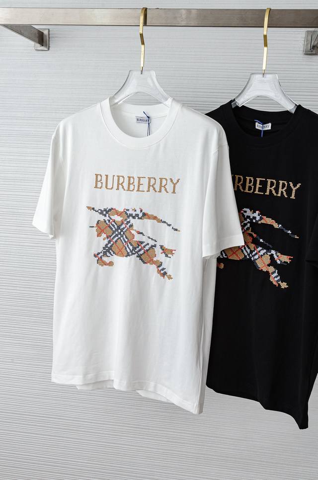 Bbr Burberry 25Ss new short-sleeved T-shirt #Loose fit, not picky about body sha