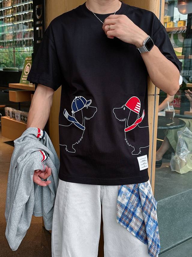 Tb. New spring and summer models, the latest short-sleeved round neck T-shirts,