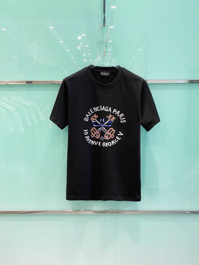 Balenciaga 2025 Spring/Summer new unisex short-sleeved T-shirts, the latest mode
