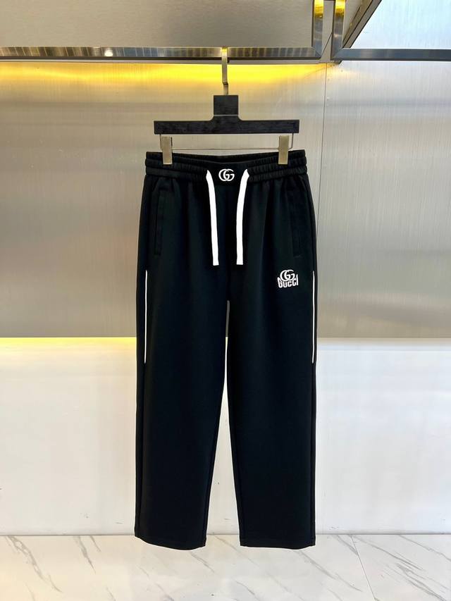 Gucc Gucci, 25S spring and summer new casual straight sports pants, a versatile