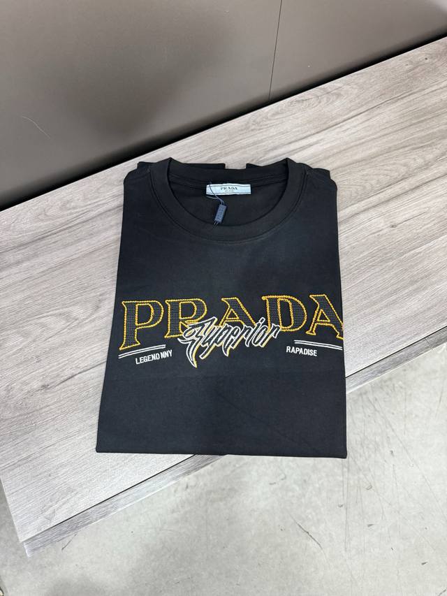 Prada 2025 Spring and Summer new short-sleeved T-shirt design Logo design Non-se